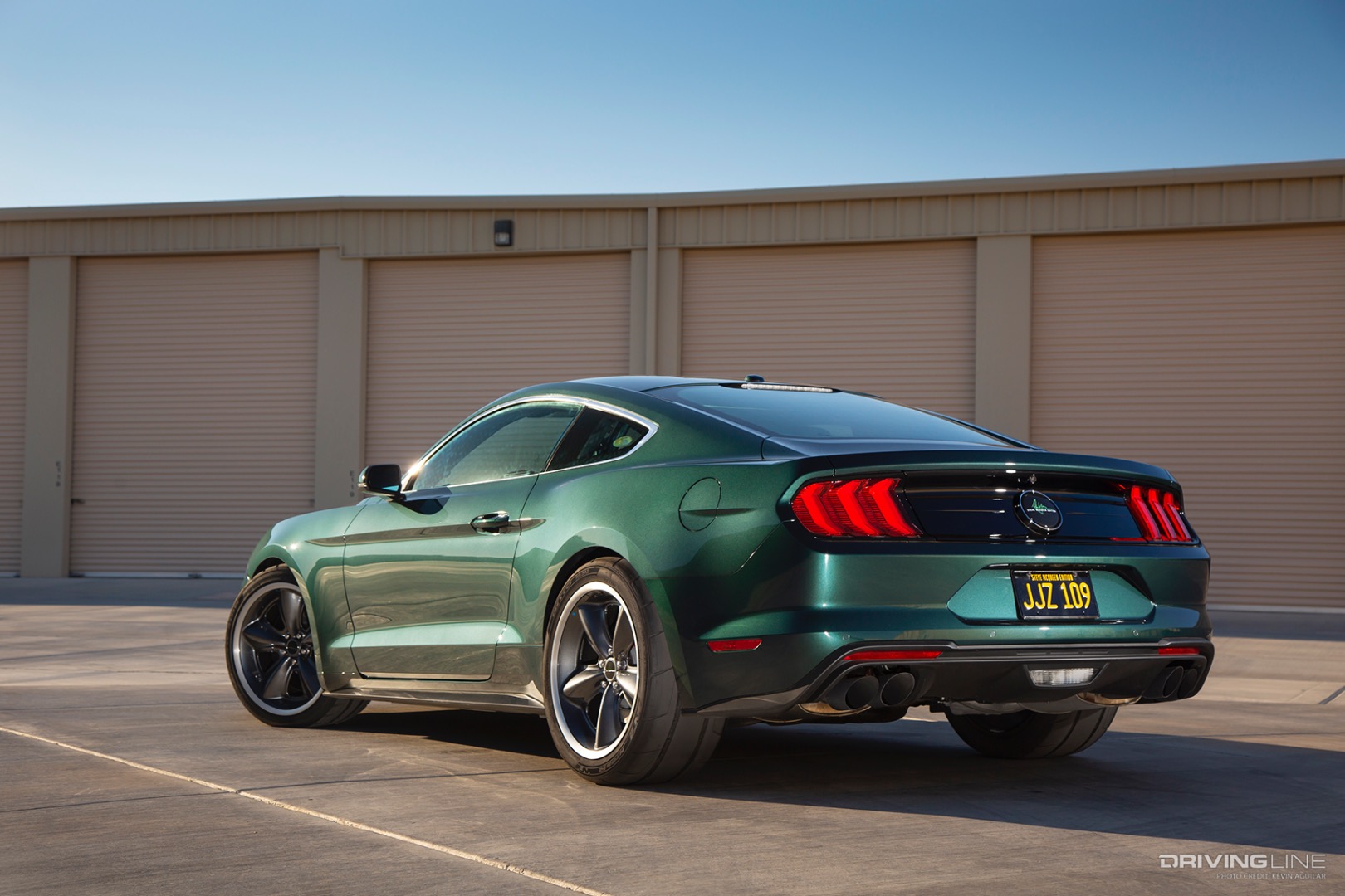 Rear of Darroll Myers’ Steeda 2019 Steve McQueen Bullitt
