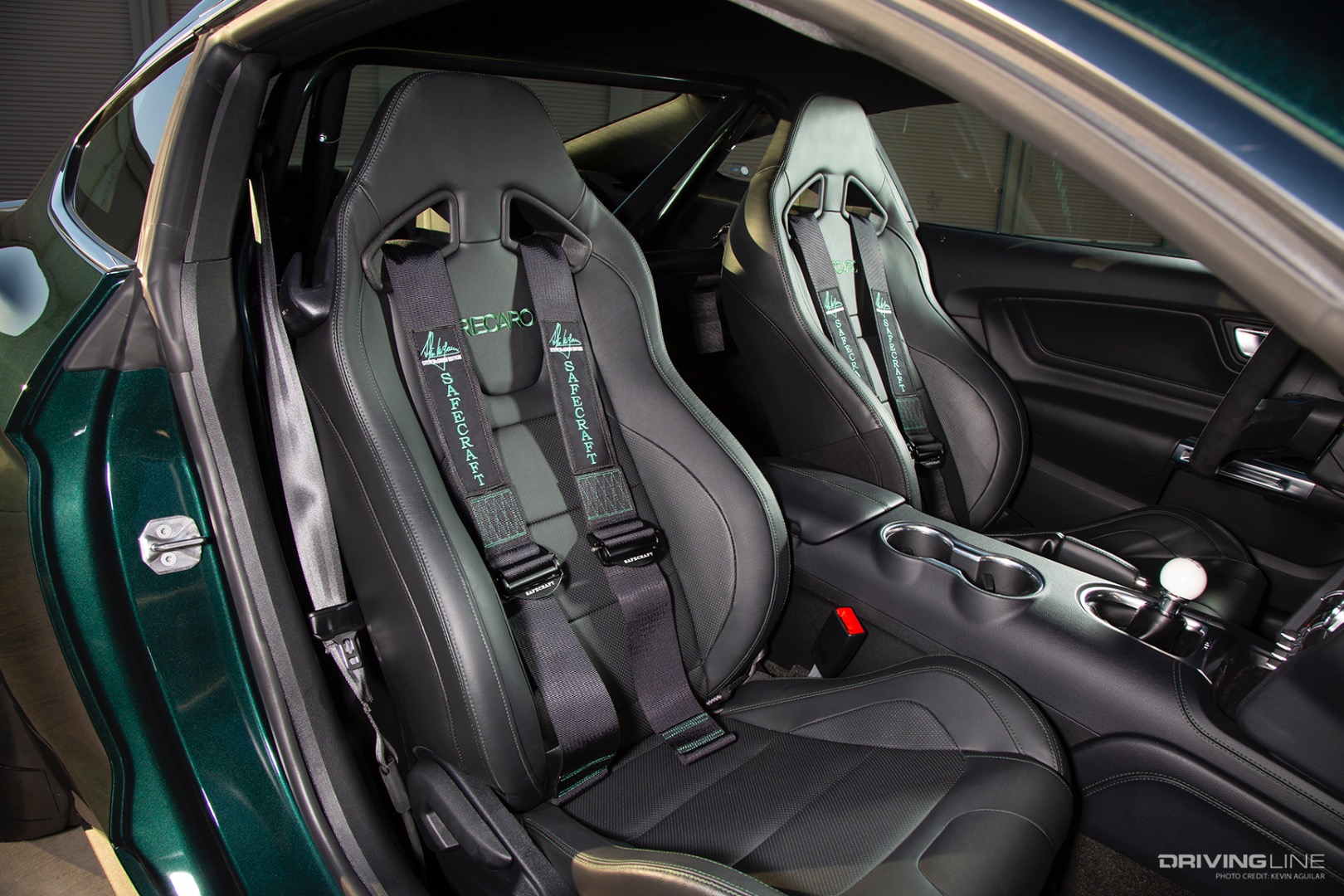 Seats of Darroll Myers’ Steeda 2019 Steve McQueen Bullitt