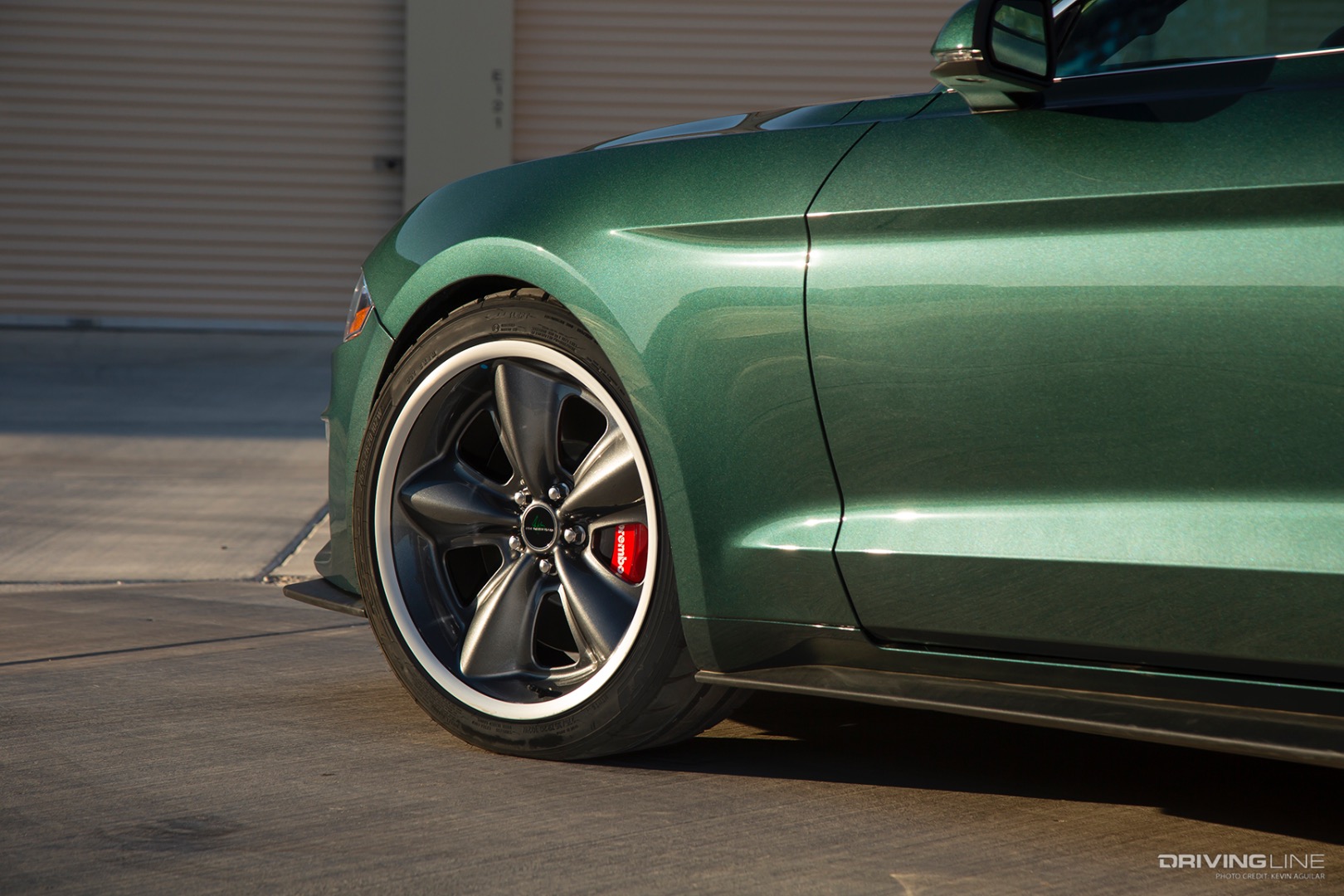 Front Nitto Tire of Darroll Myers’ Steeda 2019 Steve McQueen Bullitt