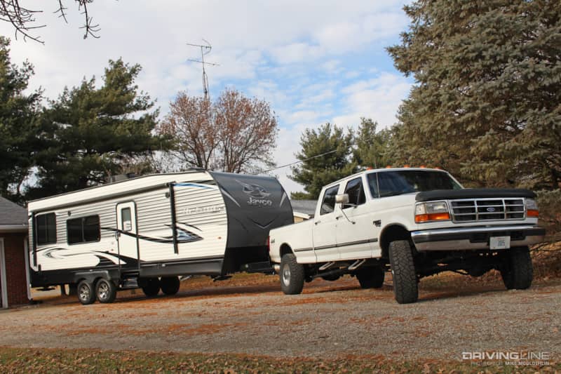 Ford F-350 Nitto Ridge Grappler Camper Tow