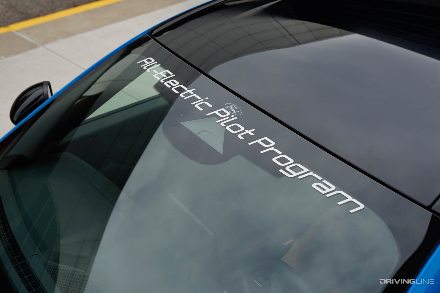 All-Electric Pilot Program Ford Mustang Mach-E Police Windshield sticker