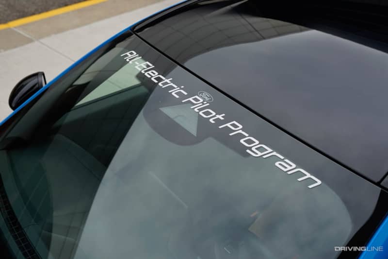 All-Electric Pilot Program Ford Mustang Mach-E Police Windshield sticker