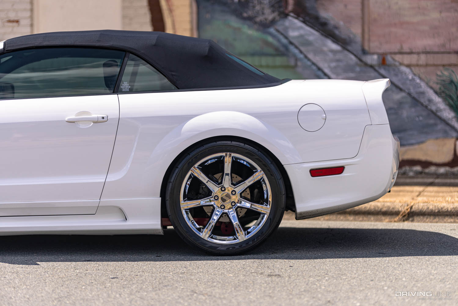 2006 Saleen Ford Mustang convertible rear tire and wheel