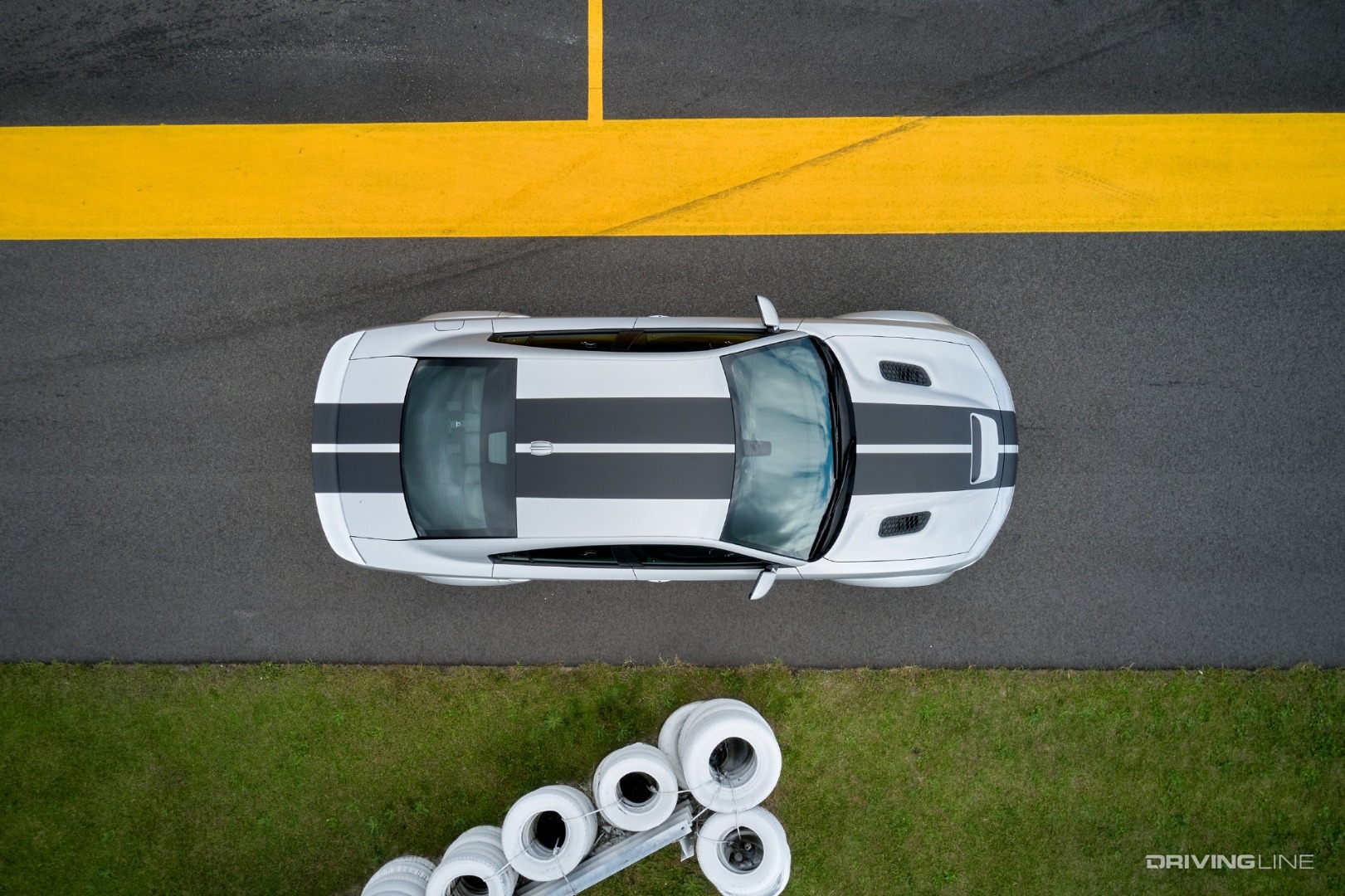 2021 Dodge Charger SRT Hellcat Redeye Widebody aerial shot