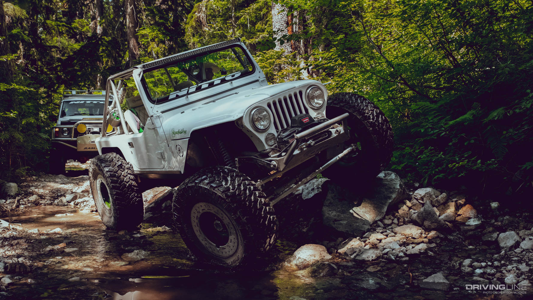 CJ Jeep lifted on Nitto Trail Grappler Tires