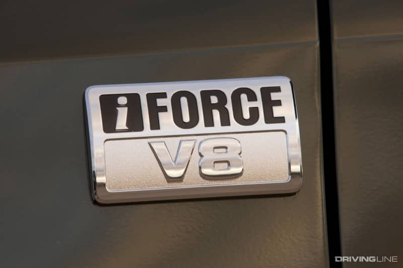 Toyota iForce V8 badge