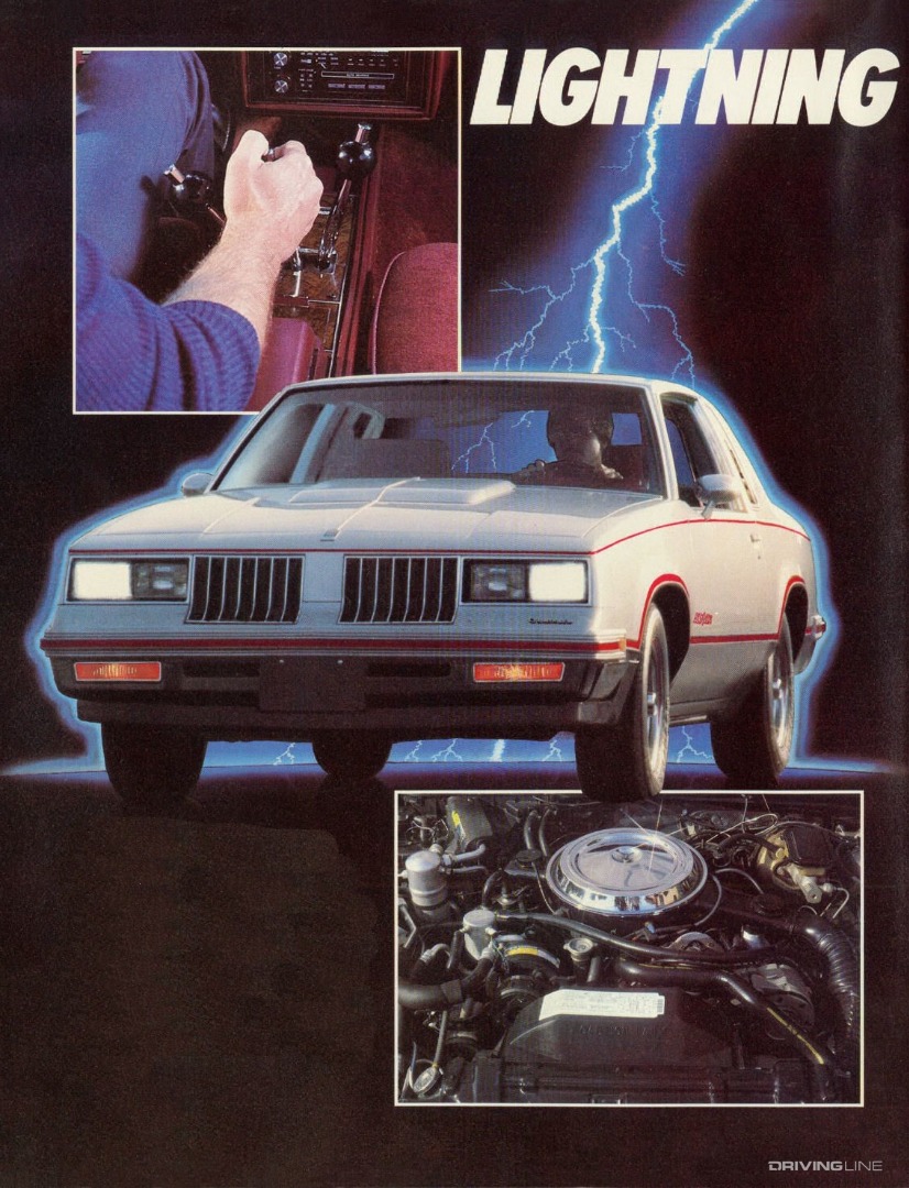 Lightning ad for Lightning Rods Hurst/Olds