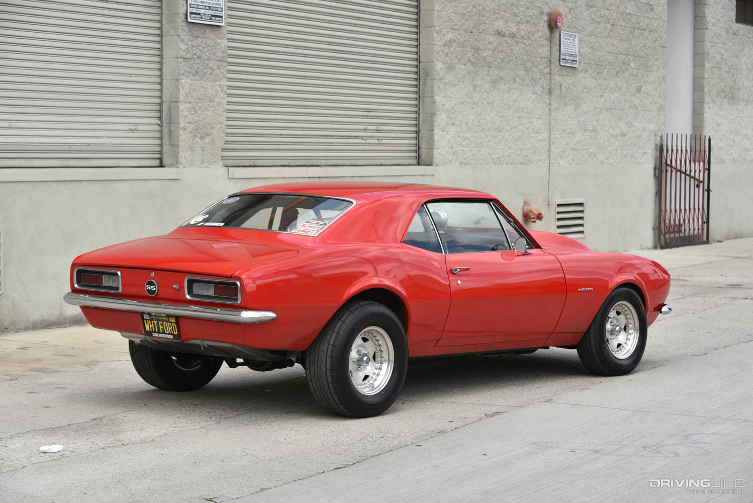 1967 Chevy Camaro "Hellhound" on nitto NT555R tires rear passenger side profile