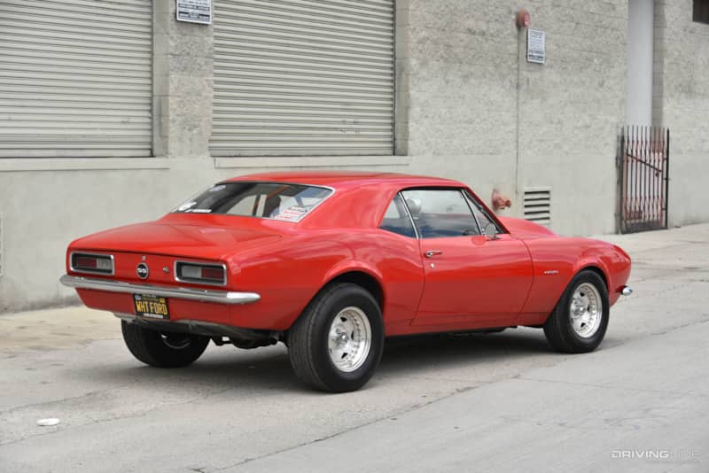1967 Chevy Camaro "Hellhound" on nitto NT555R tires rear passenger side profile