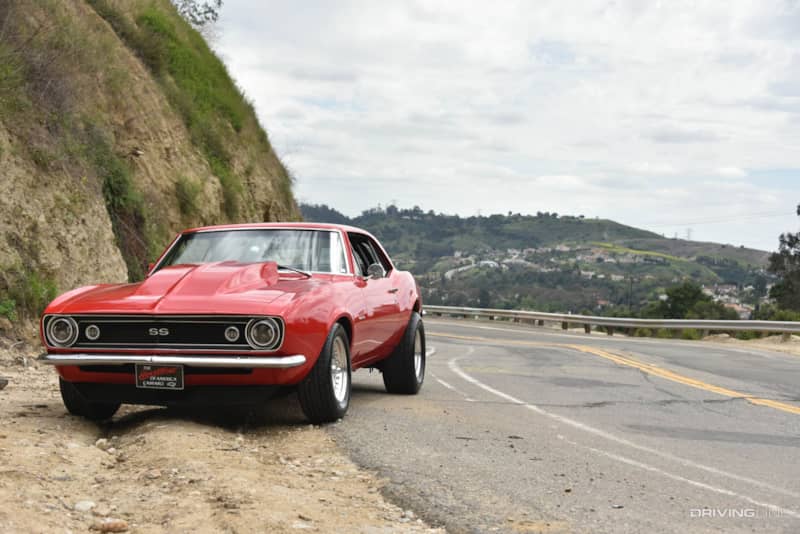 1967 Chevy Camaro "Hellhound" on side of Road