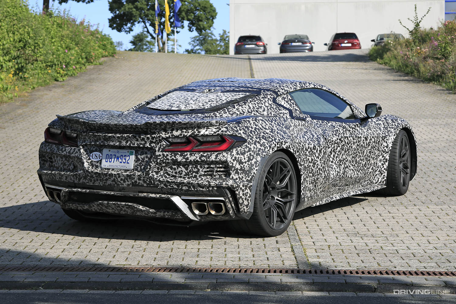 Spy Photos: Hybrid 2023 Corvette C8 E-Ray rear