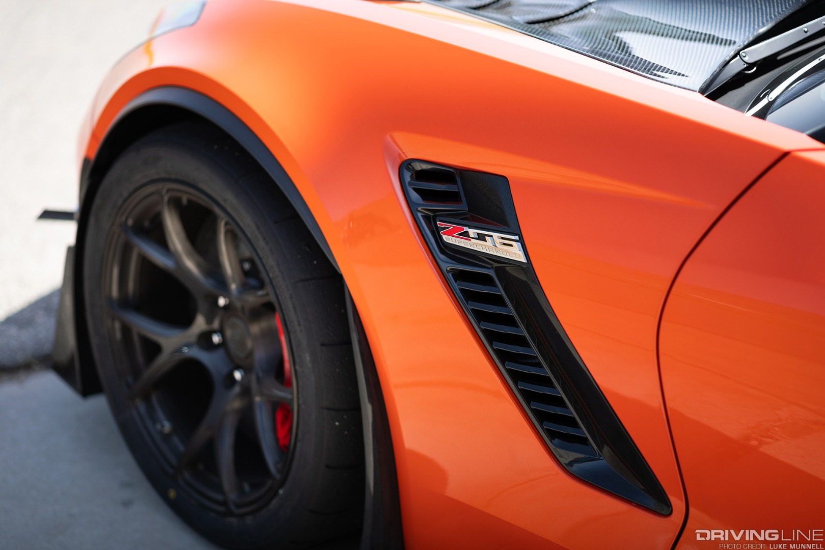 Nitto Tire NT01 on a 2019 Corvette Z06 front wheel