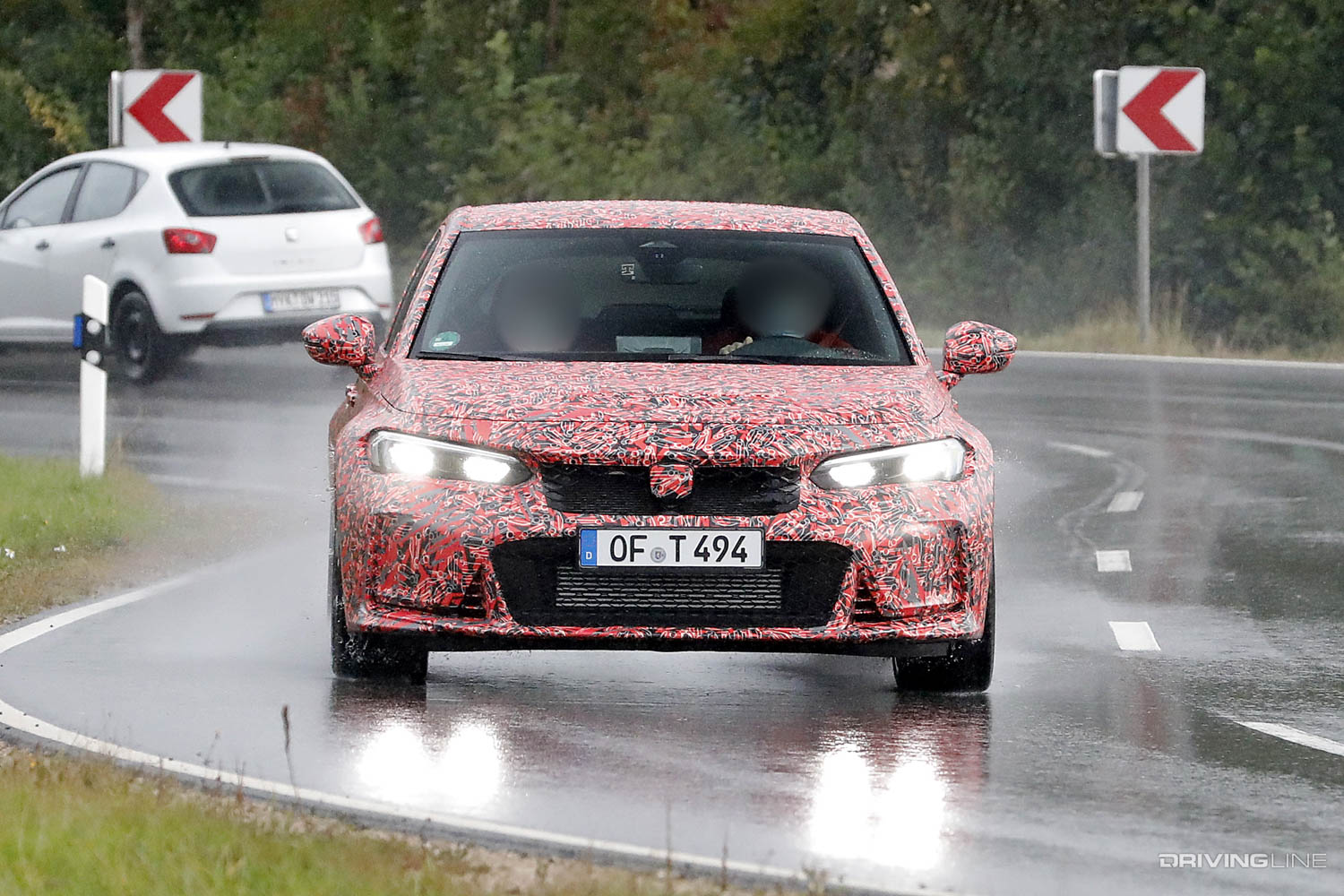 Spy Photos: 2023 Honda Civic Type R Front end