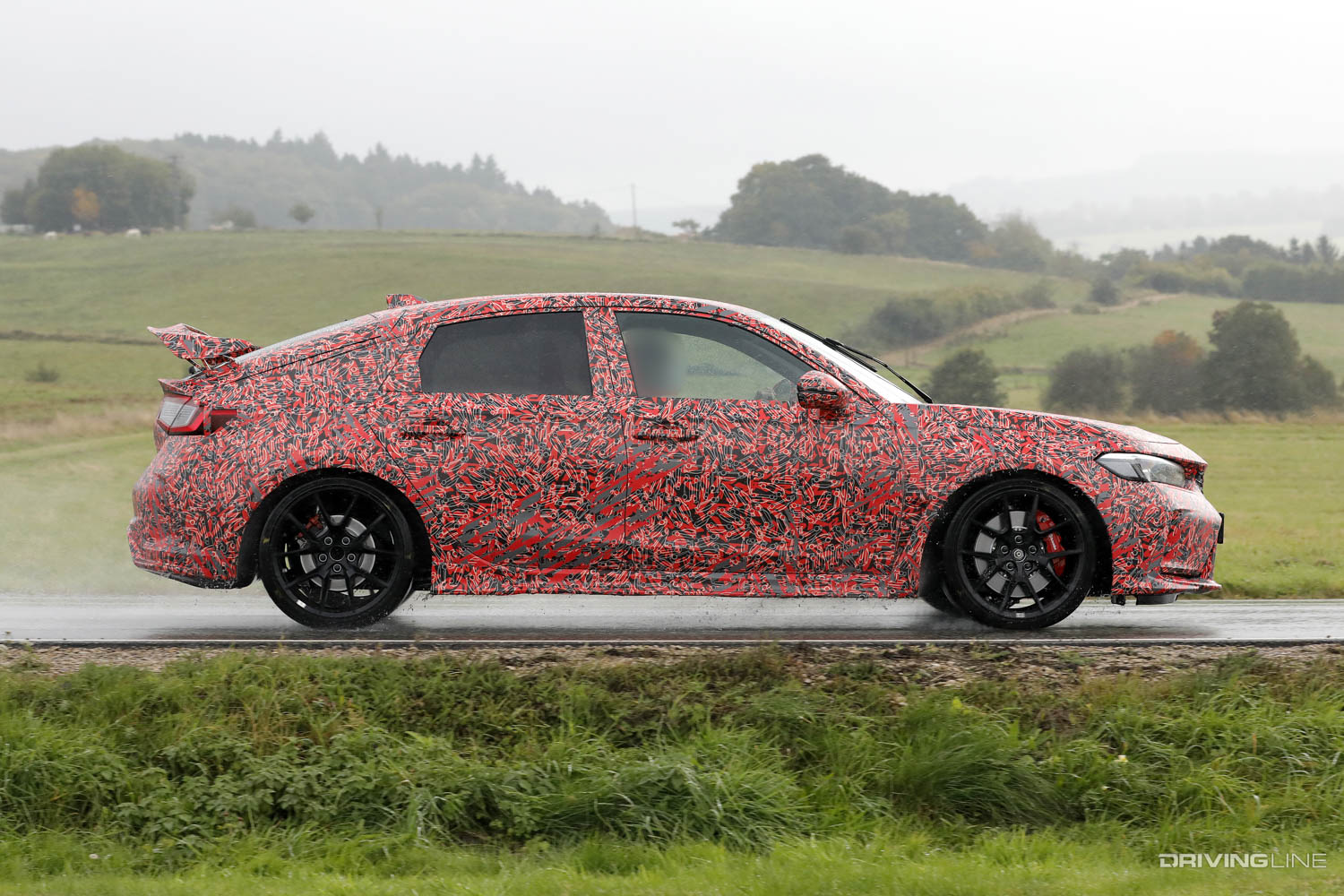 Spy Photos: 2023 Honda Civic Type R passenger side profile