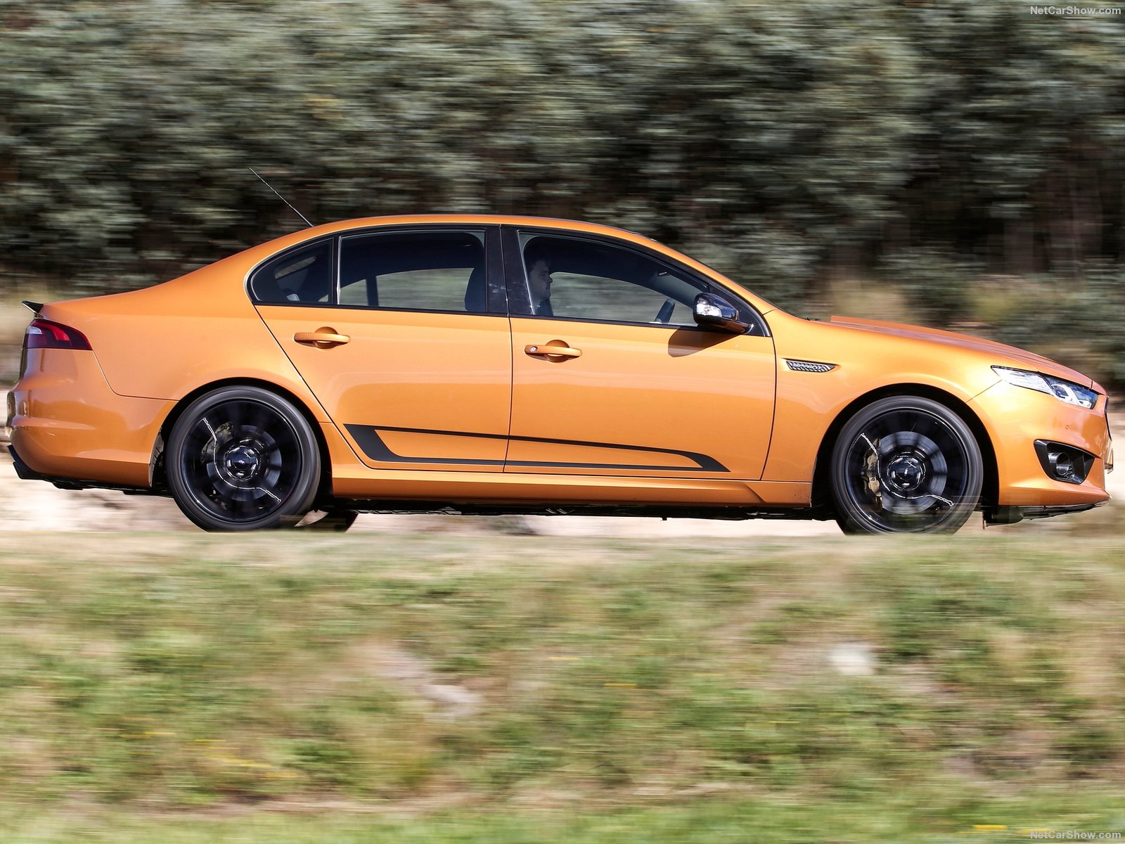 Ford Falcon XR8 Orange Side View