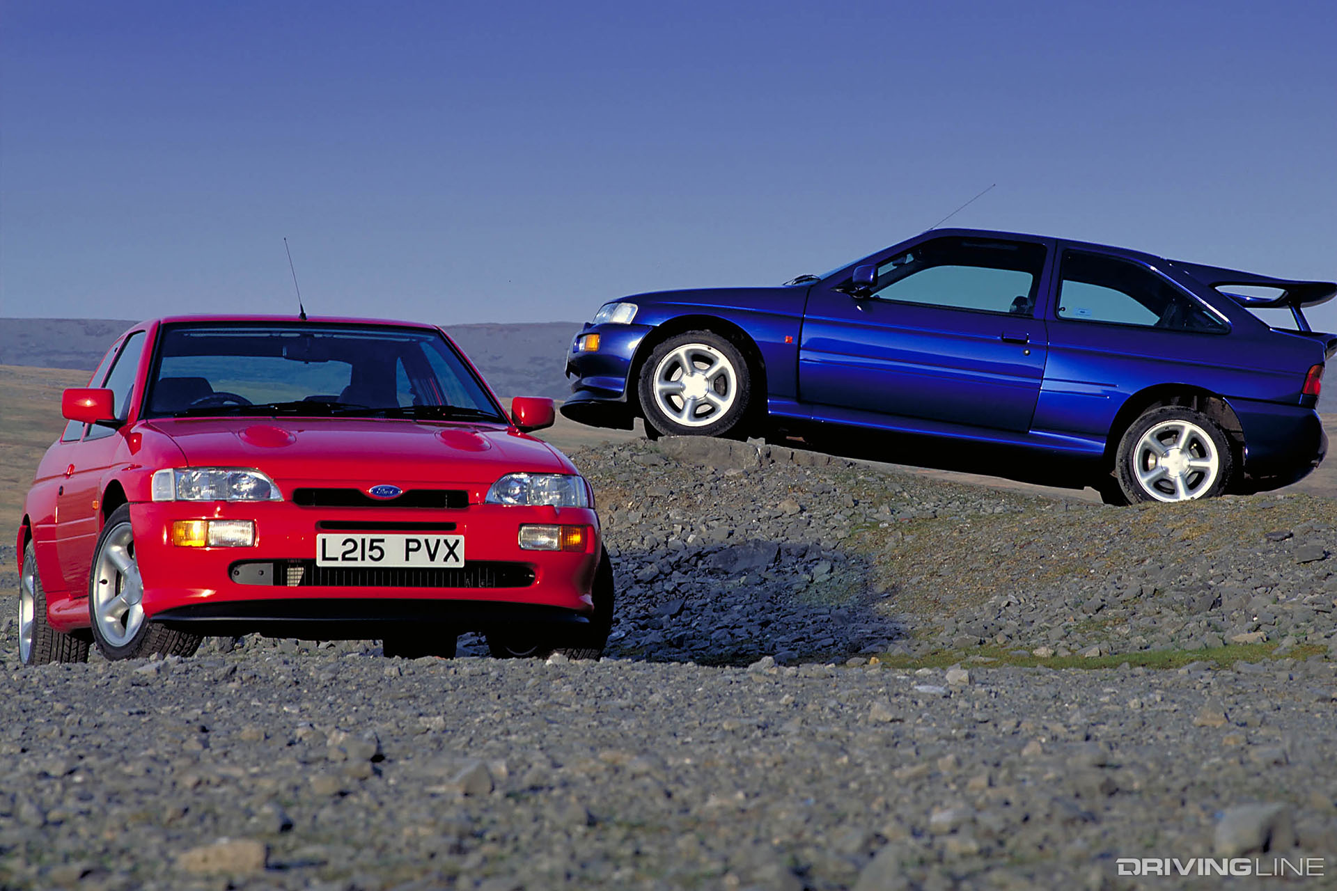 Ford Escort RS Cosworth Red and Blue