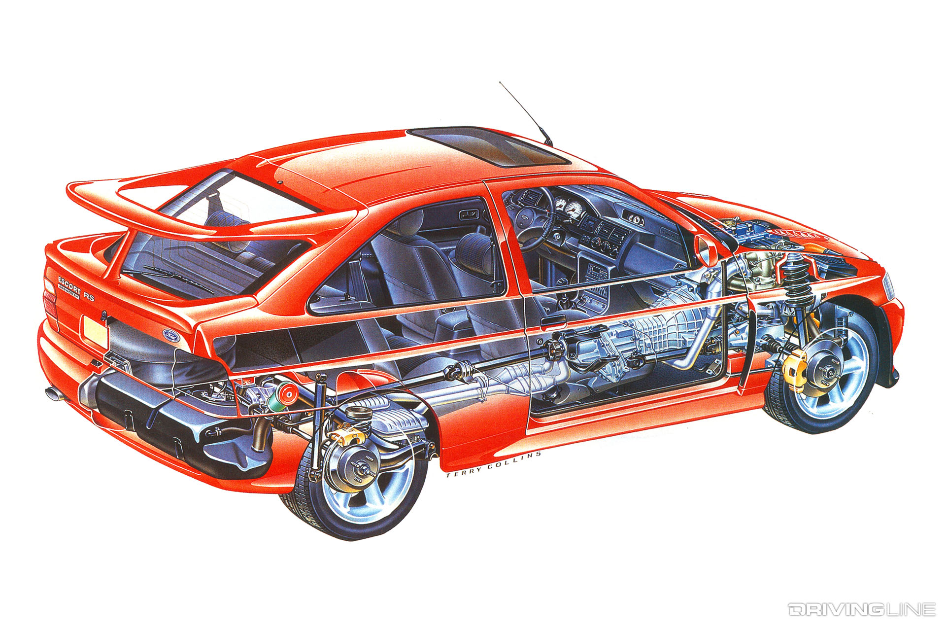 Ford Escort RS Cosworth Cut Away