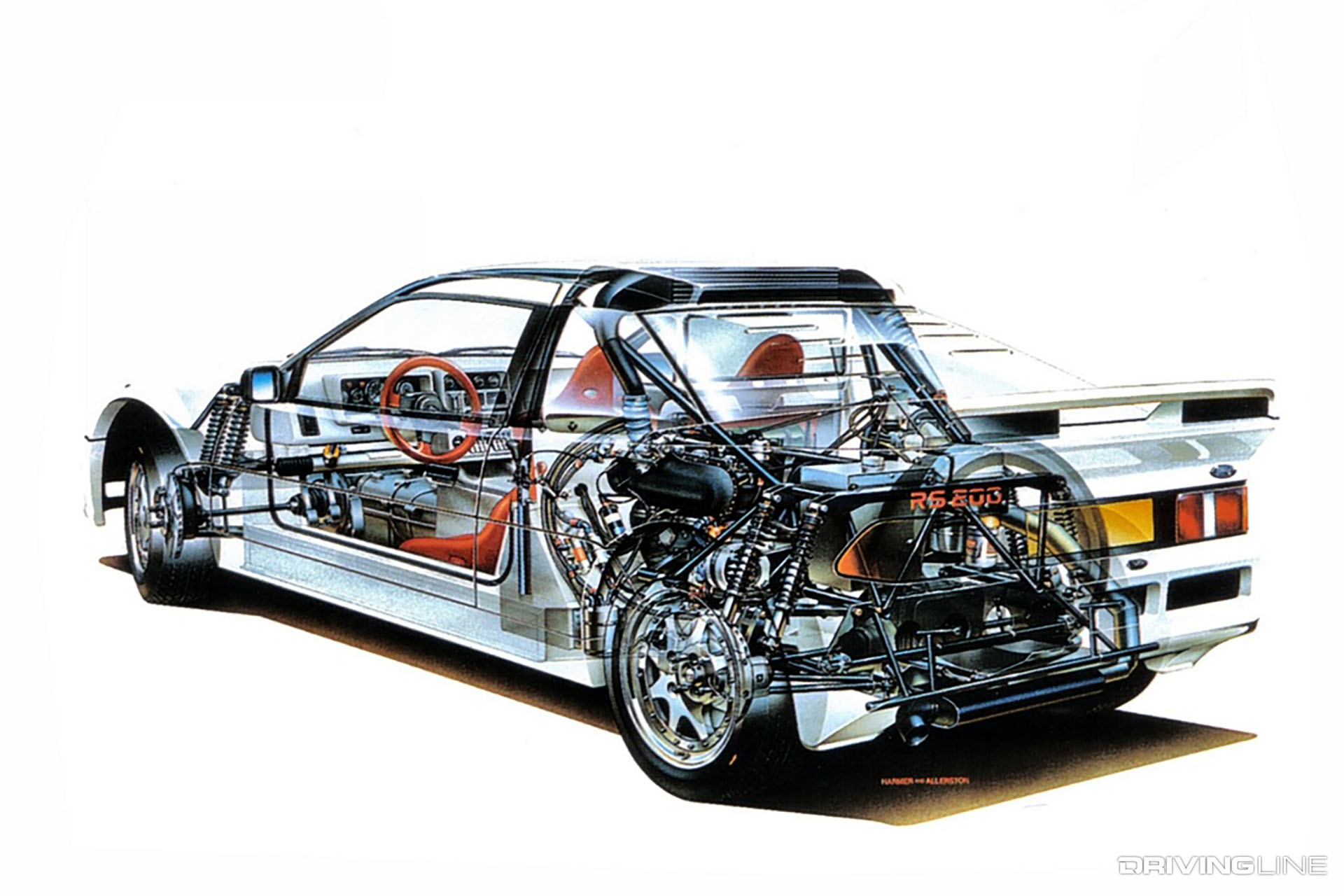 Ford RS200 Cut Away