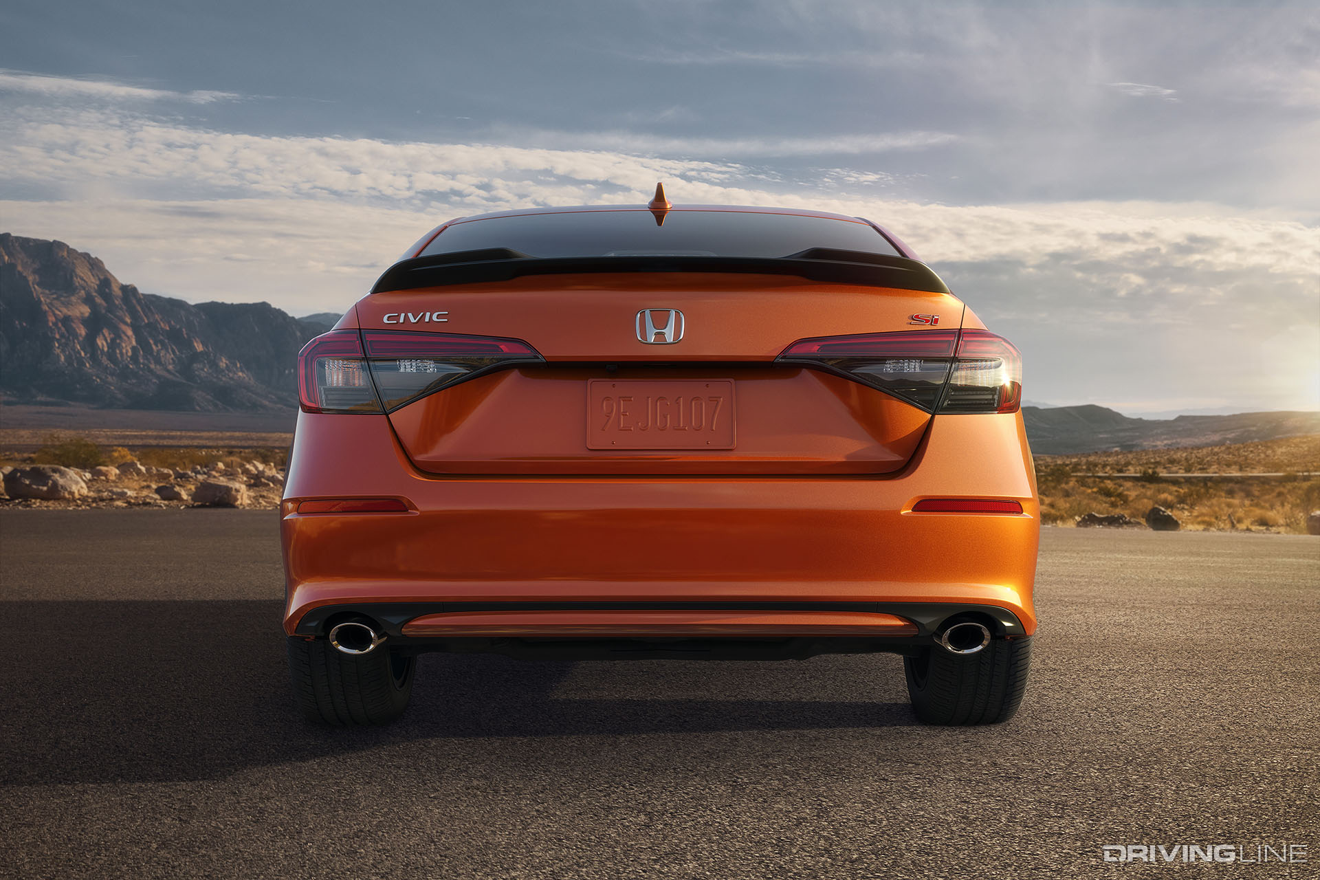 2022 Honda Civic Si Rear View
