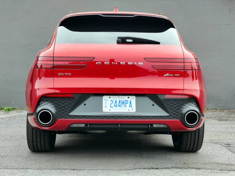 2022 Genesis GV70 rear view