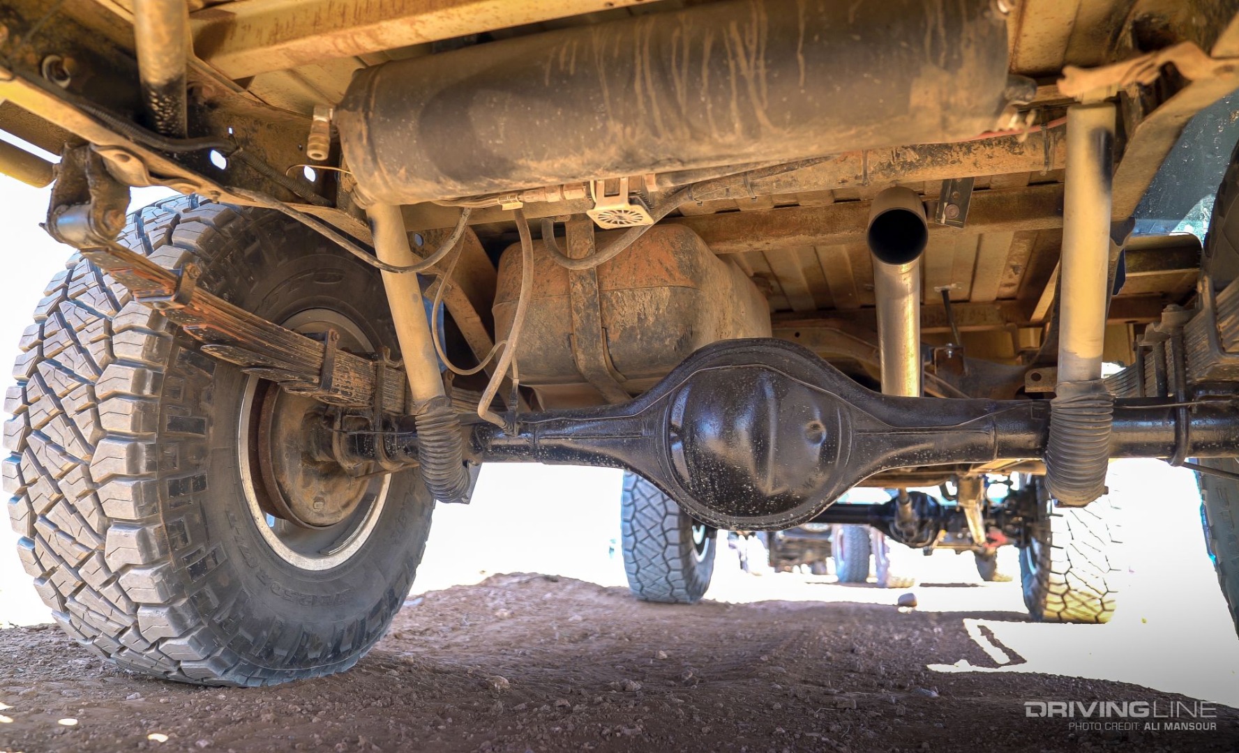 Ford 9-inch axle with Nitto tires