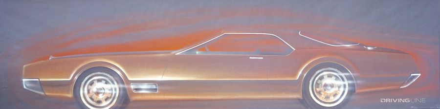 David North early Oldsmobile Toronado Sketch