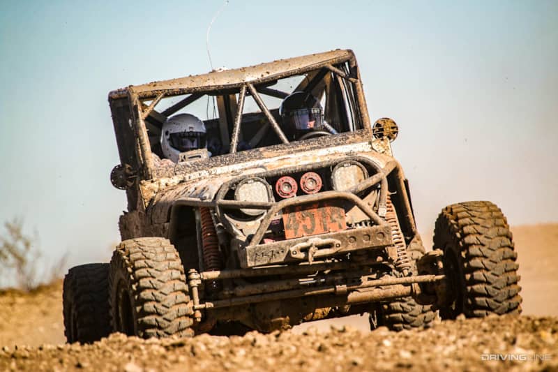 Troy Digby racing through the dirt