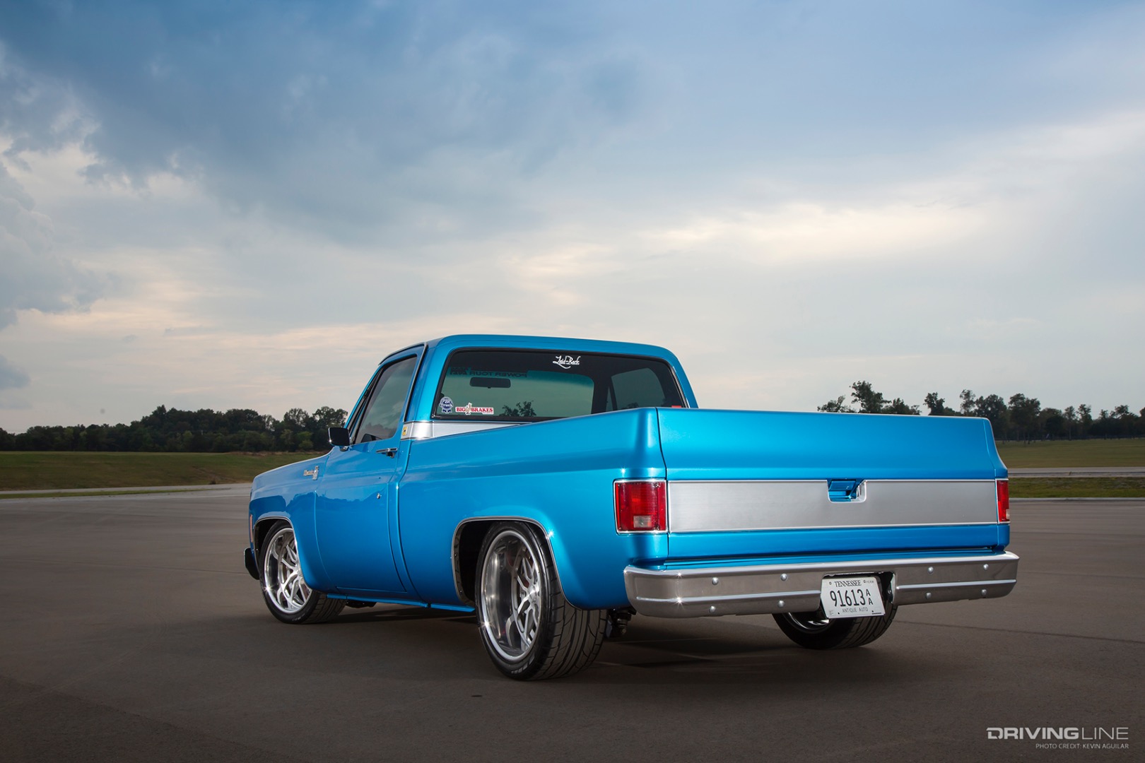 Rear of Joey VanDuser's '78 Chevy C10