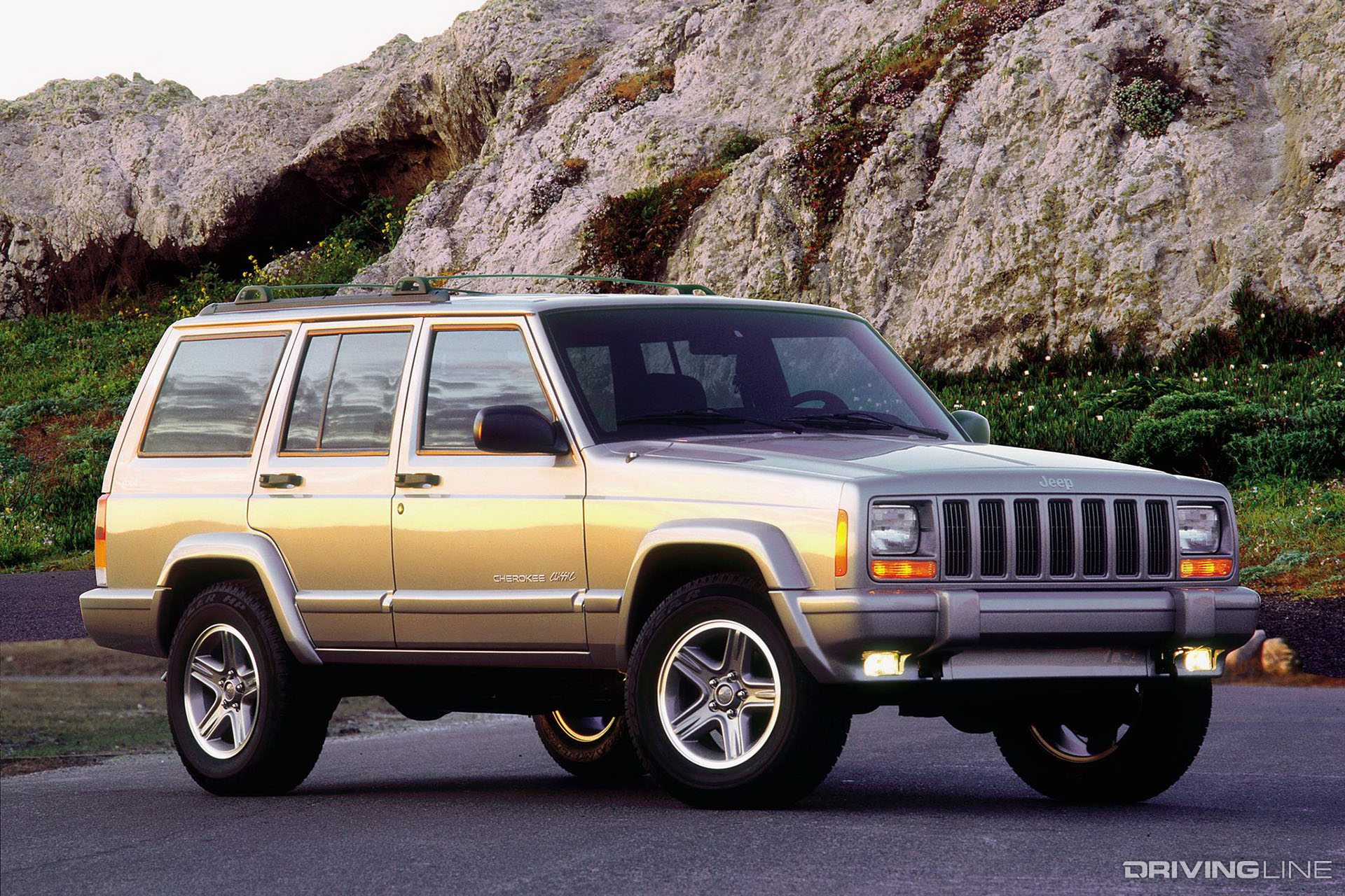 XJ Cherokee Four Door Gold
