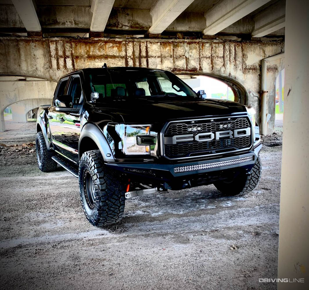 Black Steeda Ford F-150 Raptor on Nitto ridge Grappler Tires