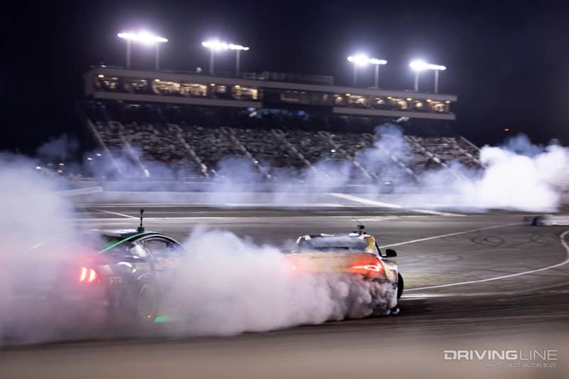 Fredric on a lead run against Vaughn Gittin Jr.