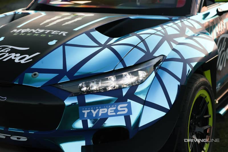headlight detail of Ford Mustang MAch-E RTR