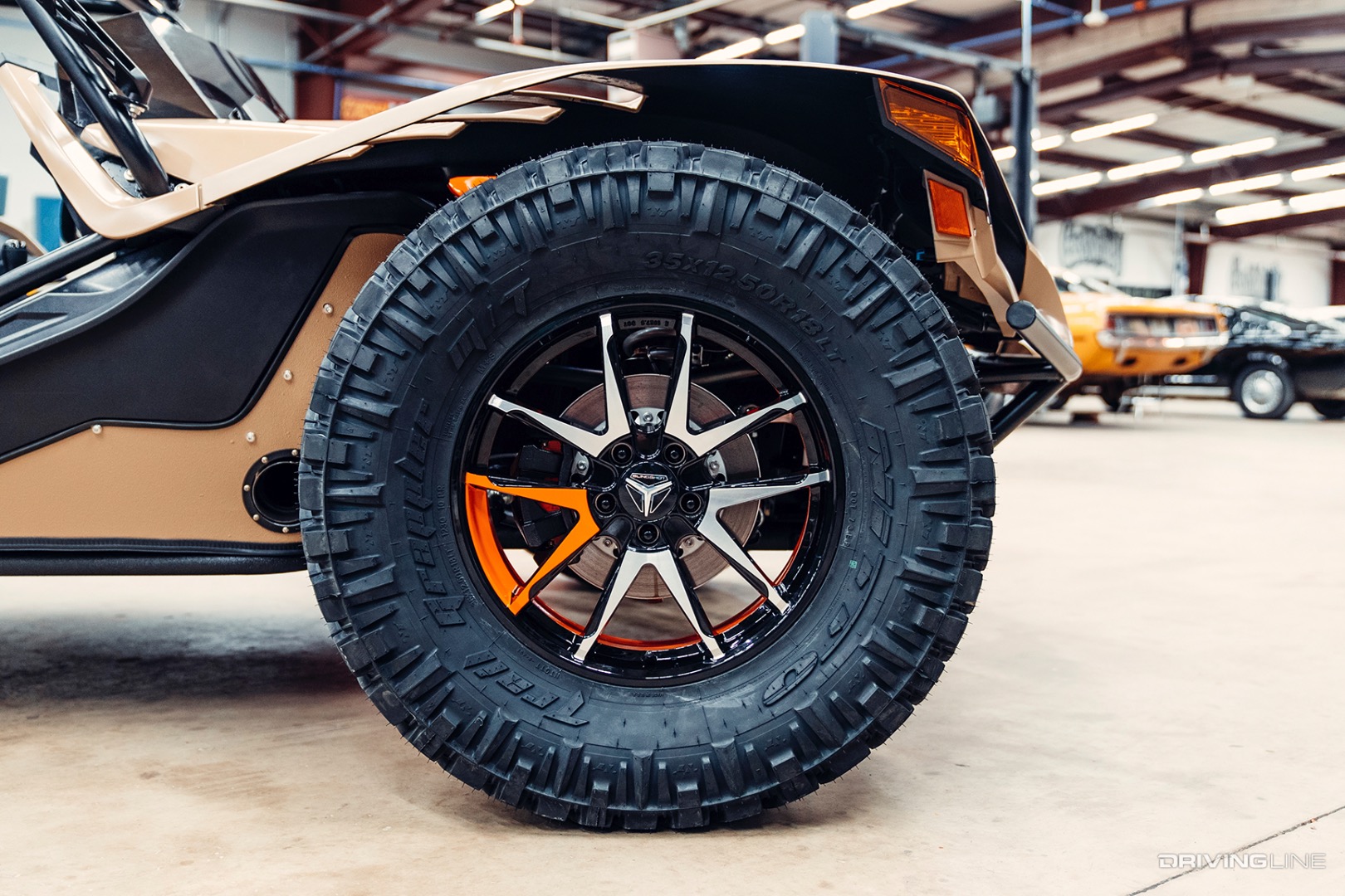 Nitto Trail Grappler Tires of Gas Monkey Garage's 2021 Polaris Slingshot R