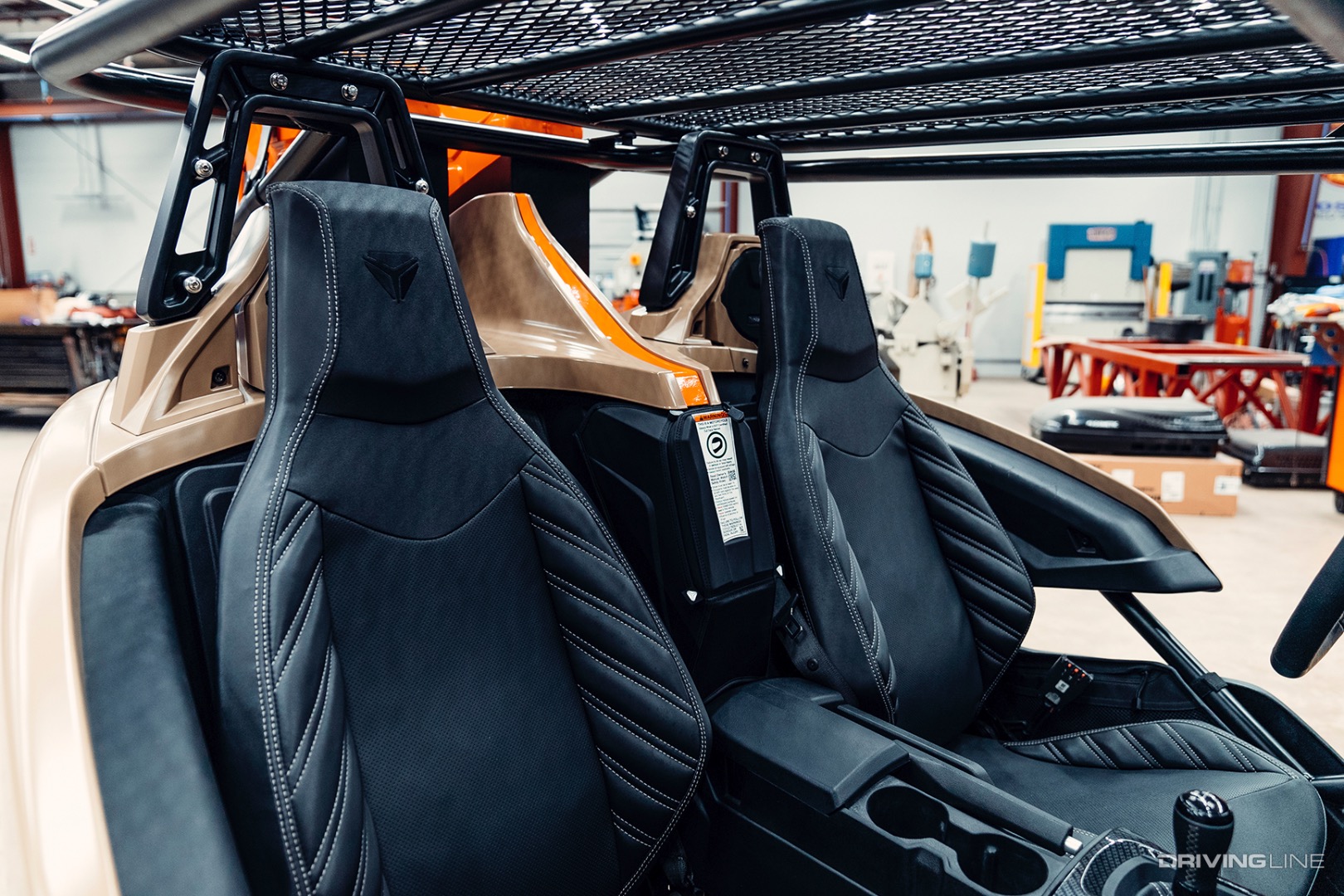 Seats of Gas Monkey Garage's 2021 Polaris Slingshot R