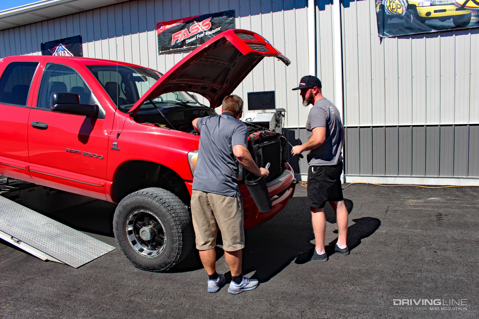 Dodge Ram 2500 on Dyno doing run