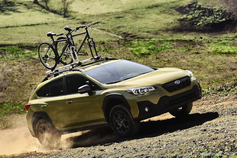 Subaru Crosstrek on Dirt Trail