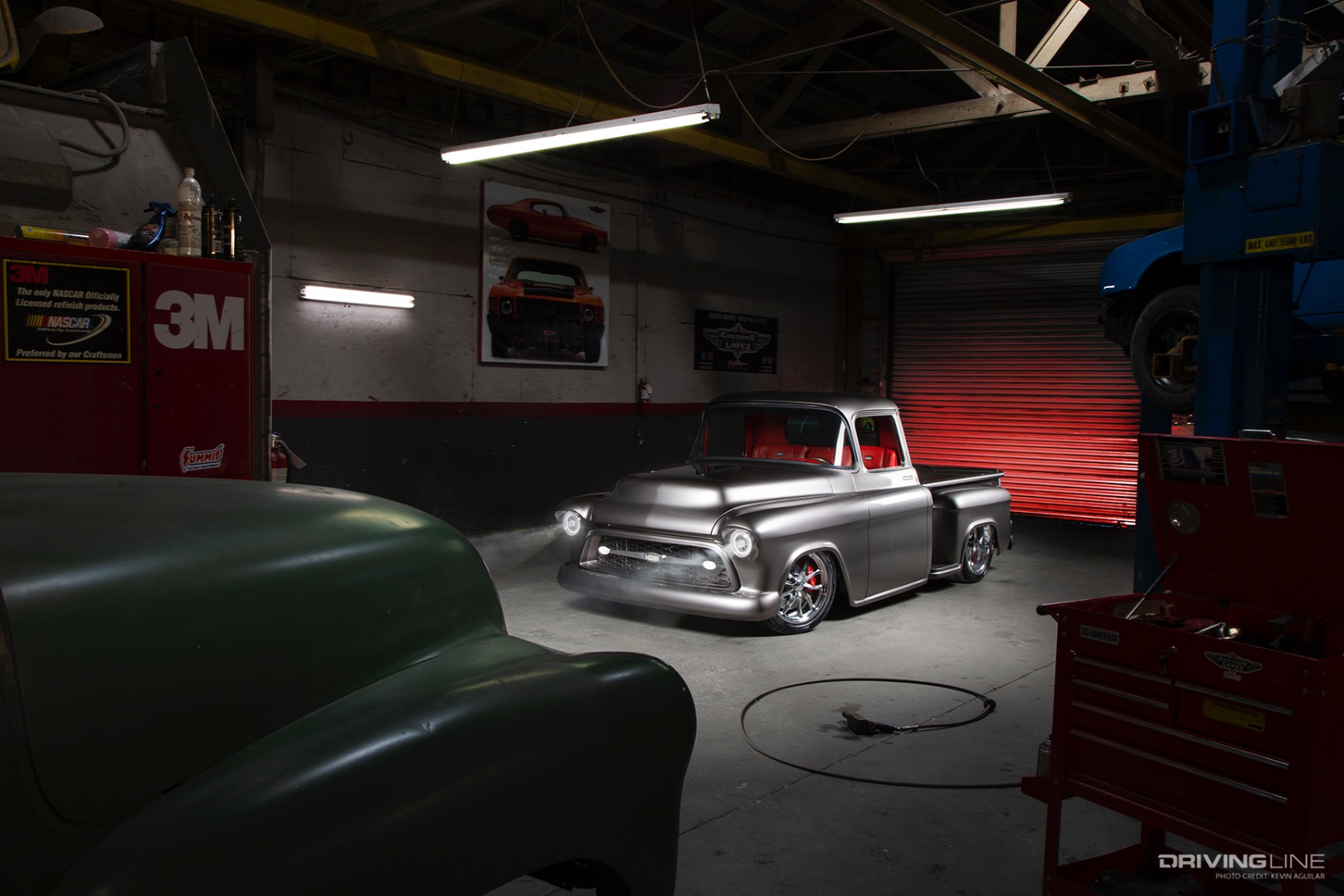 Front of Customs by Lopez's Monik '56 Chevy Pickup