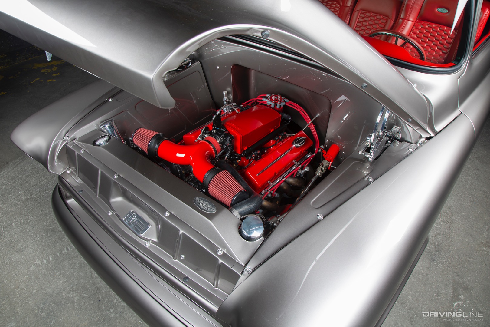 Engine of Customs by Lopez's Monik '56 Chevy Pickup