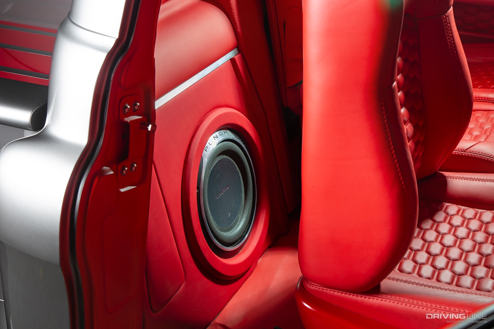 Stereo of Customs by Lopez's Monik '56 Chevy Pickup