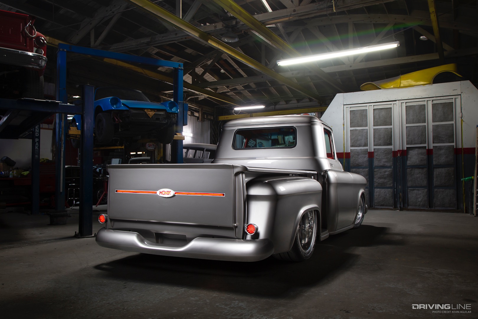 Rear of Customs by Lopez's Monik '56 Chevy Pickup