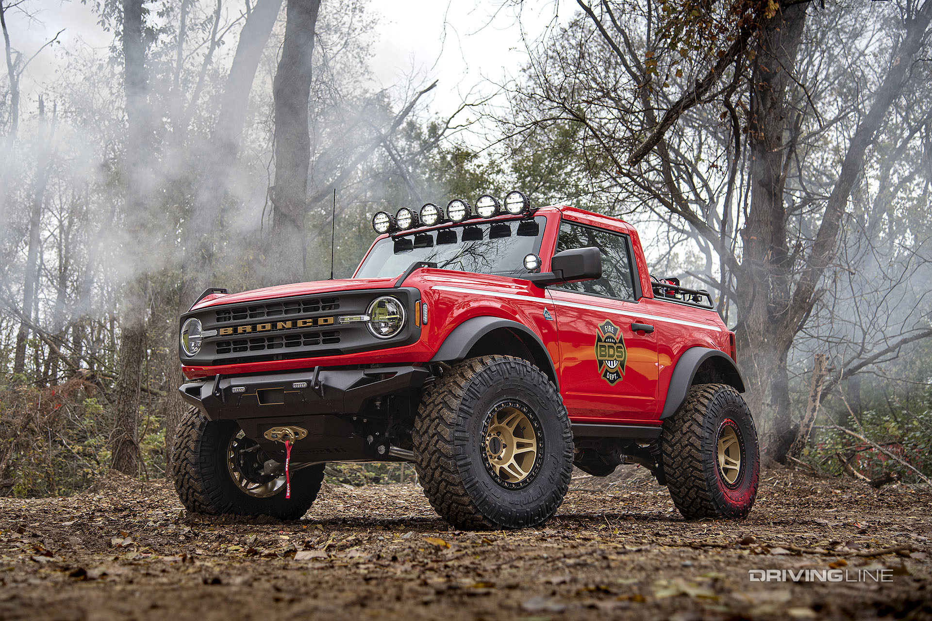 Ford BDS Fire Command Bronco three quarter profile
