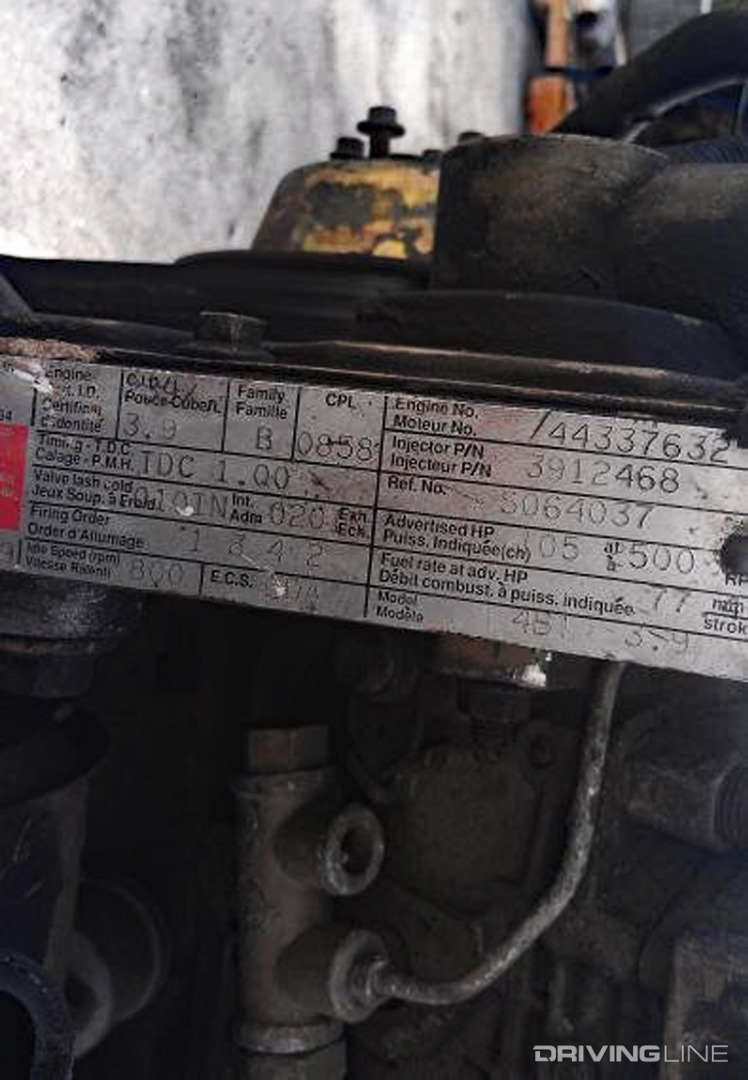 Standard 4BT Cummins CPL