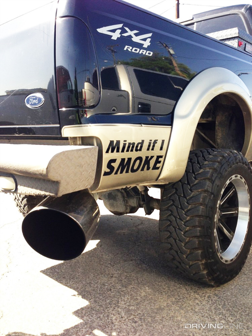 Giant Diesel Truck Exhaust Tips