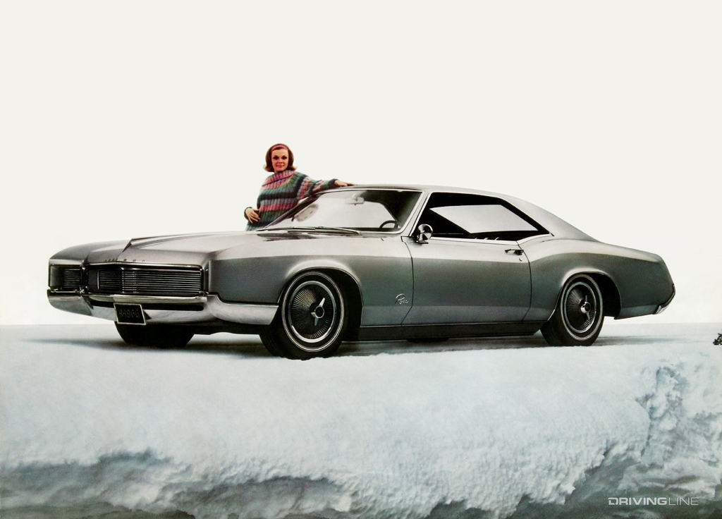 1966 Buick Riviera in silver profile
