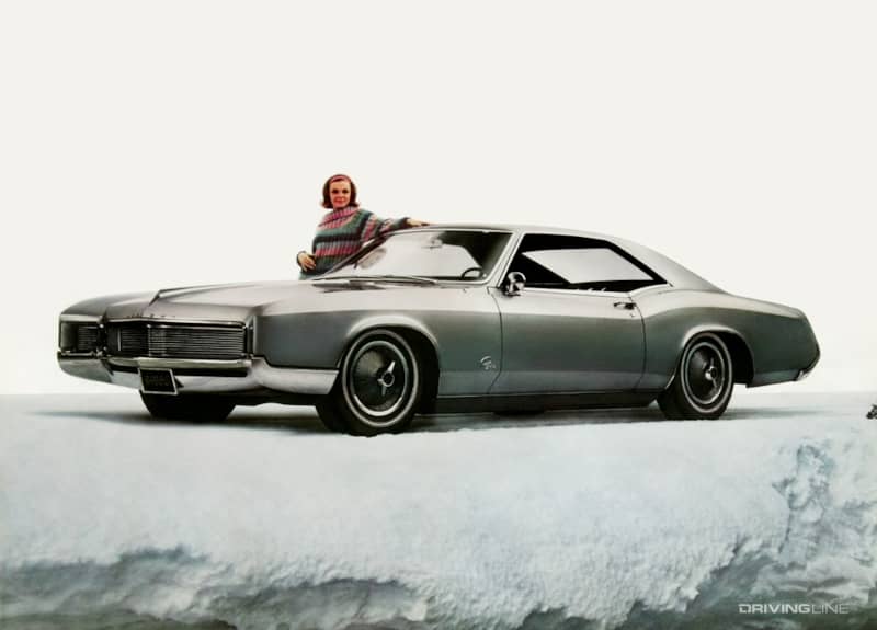1966 Buick Riviera in silver profile