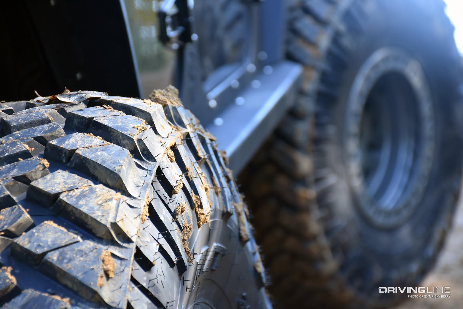 Closeup of Trail Grappler sidewall tread