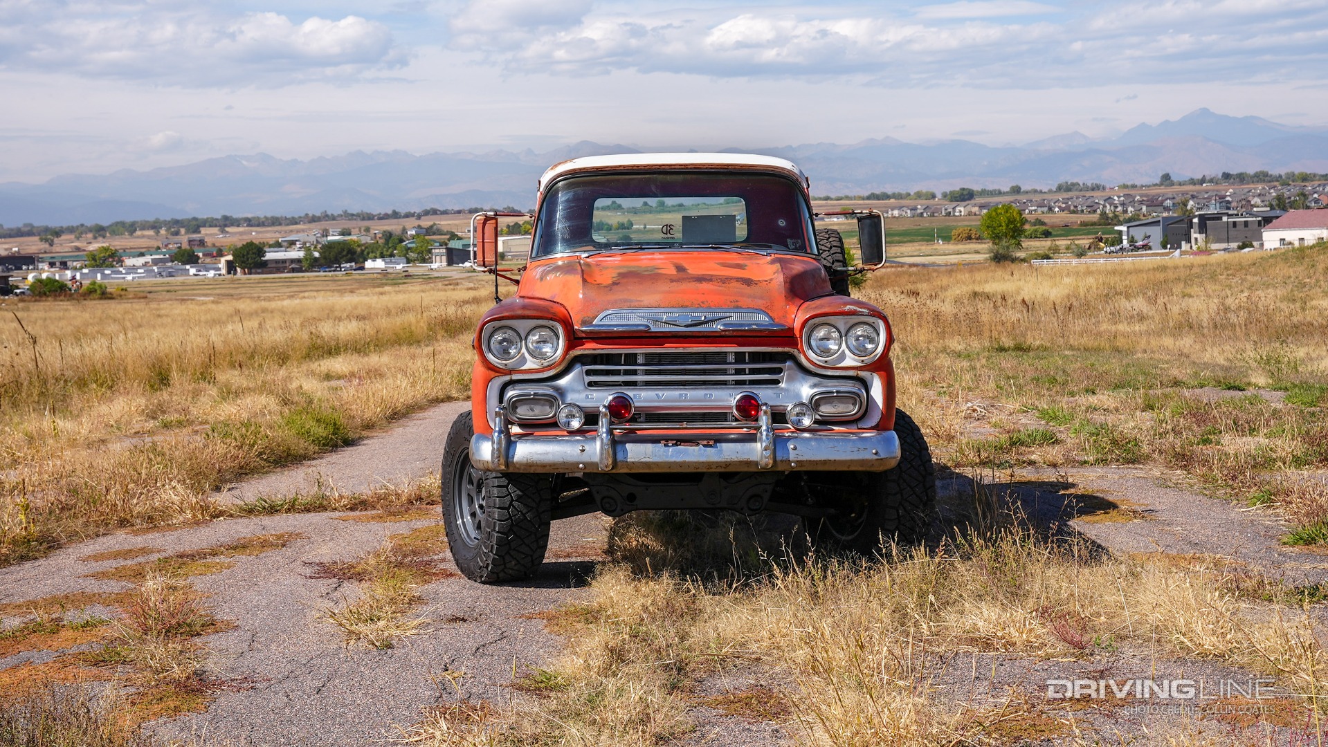 This 1959 Chevy Pickup front view