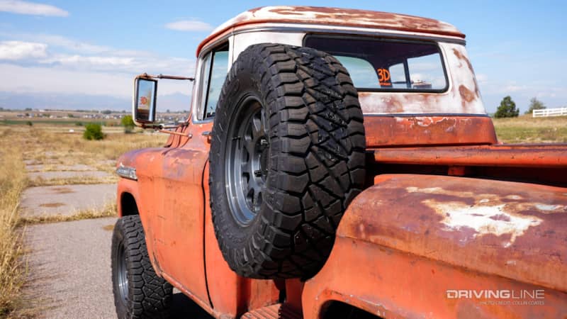 33x12.50R17 Nitto Tire Ridge Grappler spare tire