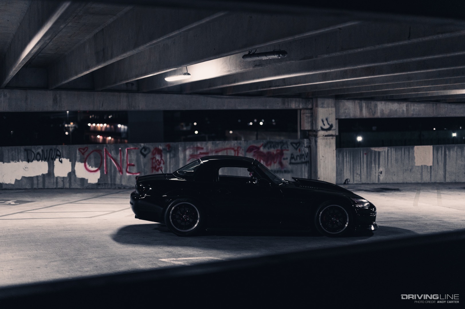 Supercharged V8-swapped S2000 side view