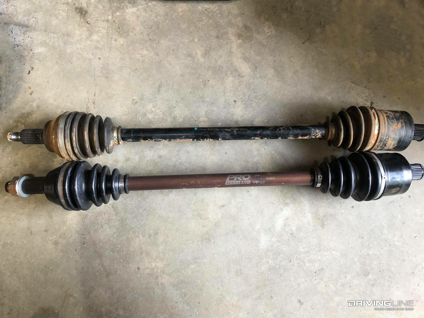 OEM Polaris Axle compared to RCV Axle